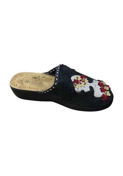 Akınalbellaa Kadın Dolgu Topuk Ev Terliği Siyah - 812270578 Siyah