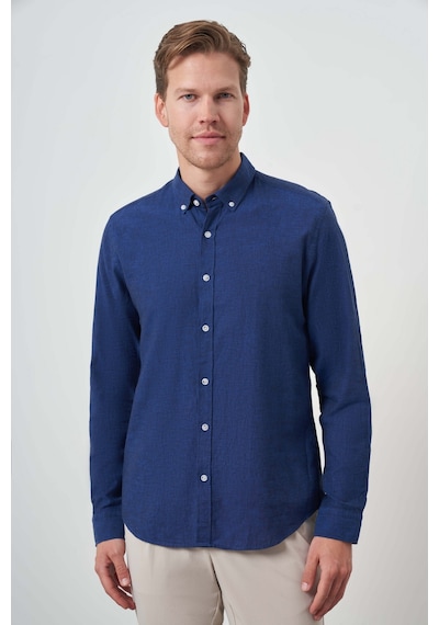 Morven Erkek İndigo Keten Trend Dynamic Fit Düğmeli Yaka Gömlek 25ys004018308 İndigo İndigo Morven Erkek İndigo Keten Trend Dynamic Fit Düğmeli Yaka Gömlek 25ys004018308 İndigo İndigo