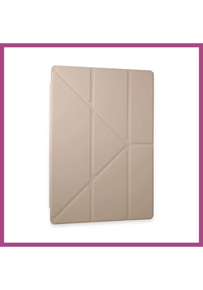 Gees Global Samsung Galaxy Tab A9 Kılıf Kalemlikli Mars Tablet Kılıfı - Rose Gold Gbzs