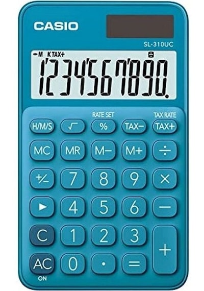 Casio SL-310UC-BU Cep Tipi 10 Hane Hesap Makinesi