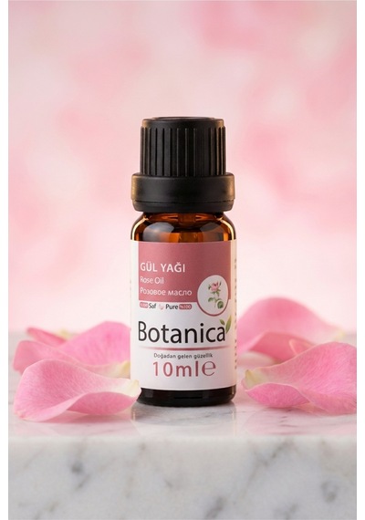 Botanica %100 Saf Gül Yağı Kırışıklık Karşıtı Cilt Gençleştirici Doğal Lüks Yüz Bakımı Bitkisel 10 Ml 10 ML