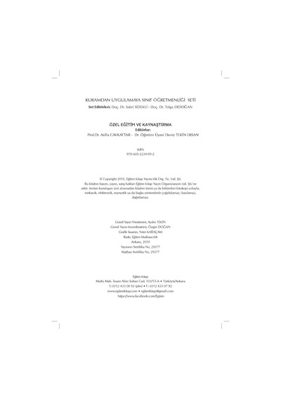 Özel Eğitim ve Kaynaştırma - Ed Prof.dr. Atilla Cavkaytar & Dr.