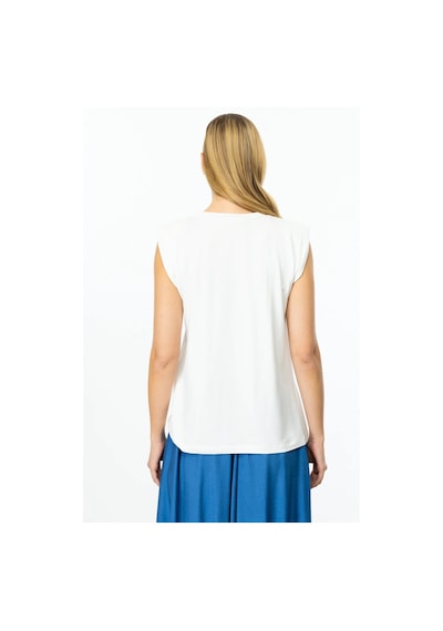 On Fashion Omuzları Vatkalı Kadın Kolsuz Bluz 25y.on.blz.51486.01 Ekru