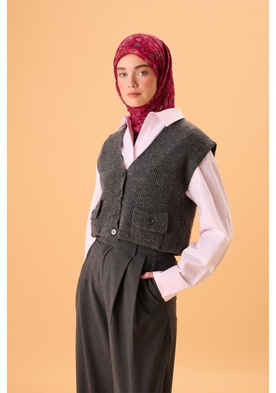 Silk Home İnce Pamuk Soft Eşarp Fuşya-çilek Kırmızısı Desenli Tok Duruşlu 90x90 Çok Renkli