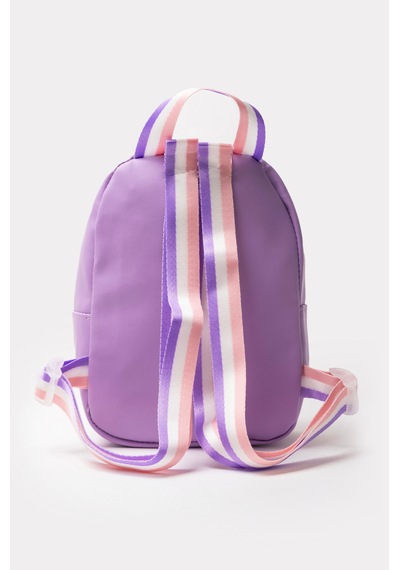 İcone Bag Kız Çocuk Kalp Nakışlı Orta Boy Sırt Çantası Lila