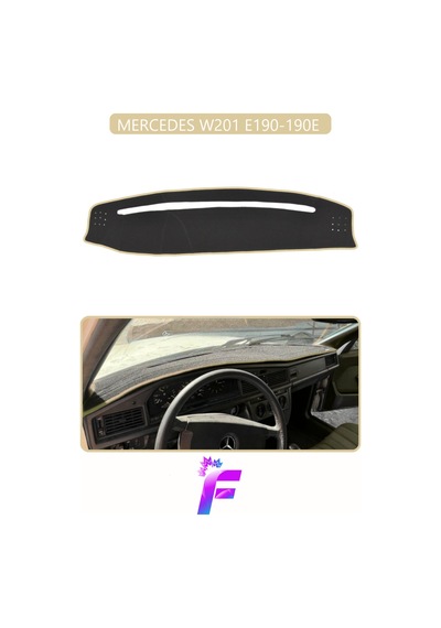 Mercedes W201/e190 Uyumlu Torpido Örtüsü Yansıma Önleyici Kolay Montaj Tam Koruma H7