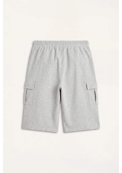 Defacto Relax Fıt Düz Paça Sweatshirt Kumaşı Uzun Şort H2058ax26smgr210 Gri-gr210