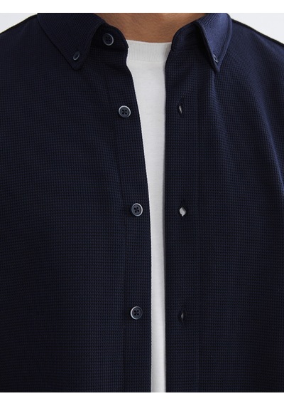 Lcw Vision Lacivert Slim Fit Erkek Gömlek