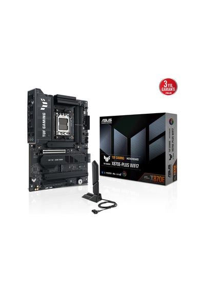 Asus Tuf Gamıng X870e-plus Wıfı7, 4xddr5, 4xm.2, Hdmı, 2xdp, Type-c, Pcıe 5.0, 2xwi-fi 7, Bluetooth V5.4, Am5 Soket Gamıng Anakart