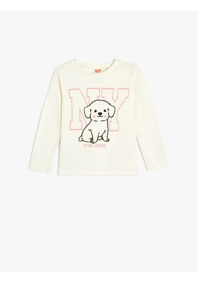 Koton Kız Bebek Sweatshirt Ekru 5wmg10027ak 25ky59000325 Y5915 Ekru
