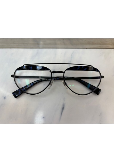 Alain Mikli A04016 004/80 56ekt Large Beden Unisex Mavi Işık Korumalı Gözlük Siyah