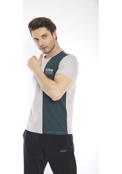 Escetic Erkek Spor, Abd Pike Interlok 1. Kalite Kumaş Gri Slimfit Bisikle