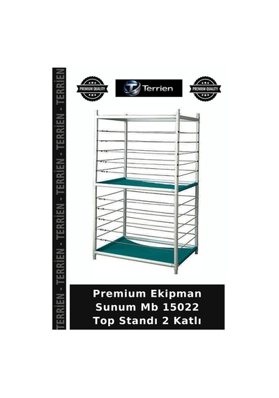 Premium Ekipman Sunum Mb 15022 Top Standı 2 Katlı Çok Renkli