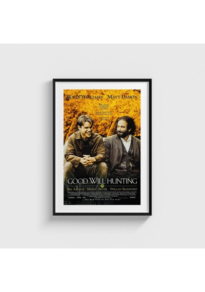 Good Will Hunting 1997 Film Posteri Tablo Çerçeveli Poster Duvar Dekorasyonu Siyah Çerçeveli Tablo Siyah Çerçeveli Tablo Dn11d282sıyah