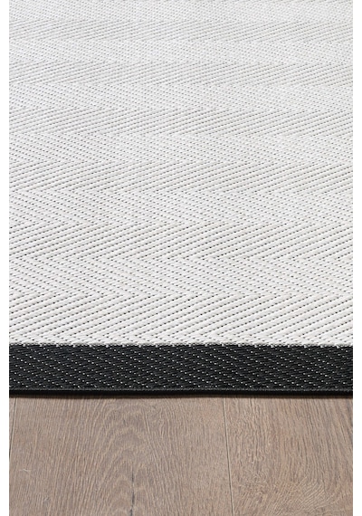Mariesse Home Kolay Temizlenen Yıkanabilir Bordürlü Sisal Halı Sunsett E907 Siyah