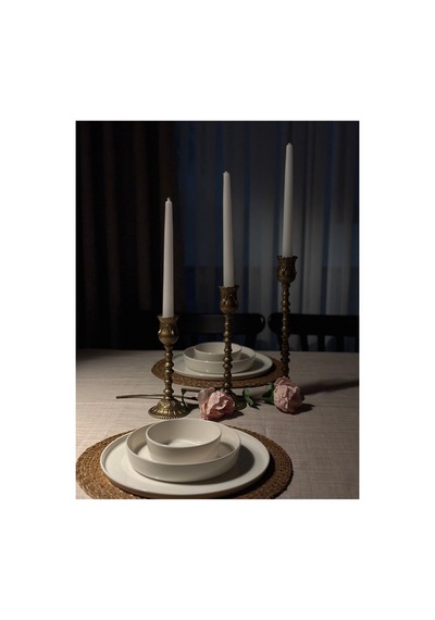 Avangard Model 3'lü Gold Şamdan & Mumluk Seti Altın - 805652342 Altın