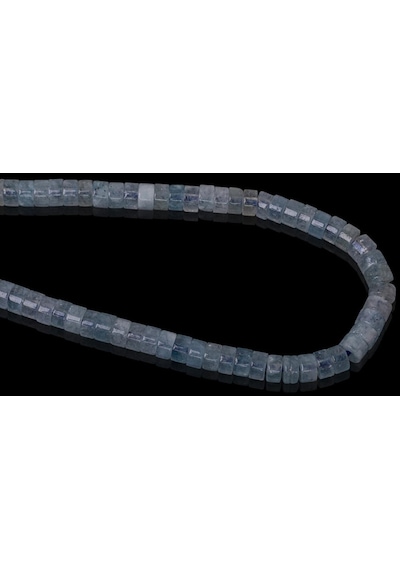 4 x 2 MM Akuamarin Taşı Dizi Altın