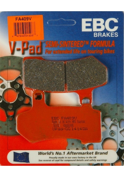 Ebc Fa409V 2010-2022 Harley-Davidson CVO Ultra Limited Ön Fren Ba