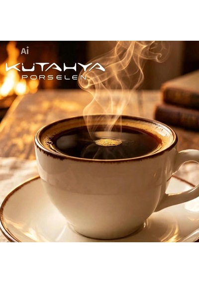 Kütahya Porselen 190 Cc/ml 6 Kişilik Çay Duble Türk Kahve Fincan Takımı 12 Parça Cappuccino Latte Mocha Diğer