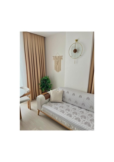 %100 Pamuk Koltuk Örtüsü Oturma Ve Sırt Kısmını Kaplayan Koruyucu Örtü 180 X 220 453154163512 Kahverengi