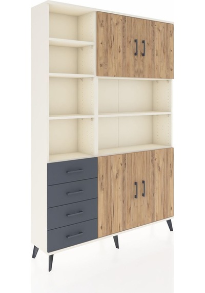 Arges Dolap 9 Raflı 4 Çekmeceli 4 Kapaklı 132x30x195 Aytaşı-çam/antrasit Atlas Çam/antrasıt Arges Dolap 9 Raflı 4 Çekmeceli 4 Kapaklı 132x30x195 Aytaşı-çam/antrasit Atlas Çam/antrasıt