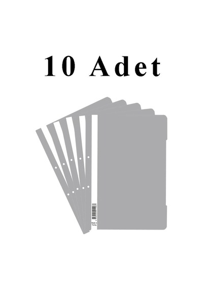 A4 Gri Telli Dosya 1 Paket 10 Adet