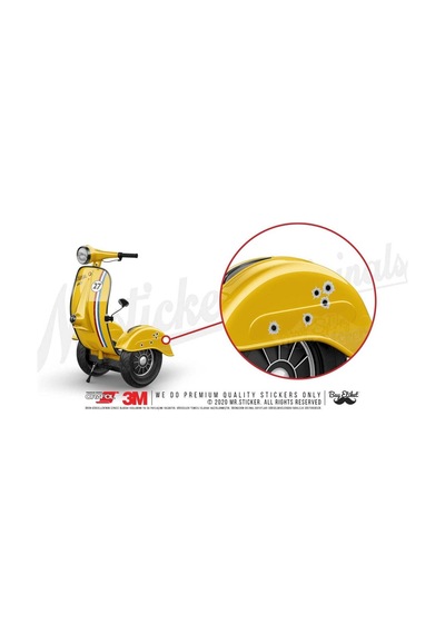 Bay Etiket Msl10 Kursun Delikleri Sticker 5Li Set