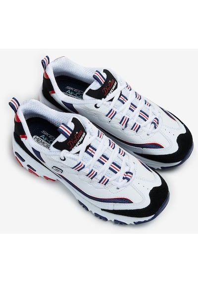 Skechers D'Lites - Varsity Spirit Kadın Beyaz Sneakers 149781 Wnvr Beyaz