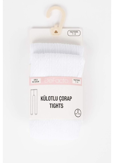 Defacto Kız Çocuk 2'li Külotlu Çorap Y5005A6NSWT1