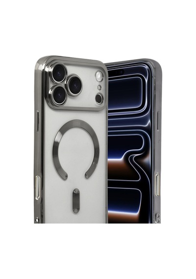 Apple İphone 17 Pro Uyumlu Kross Magneticsafe Kapak - Titan Gri