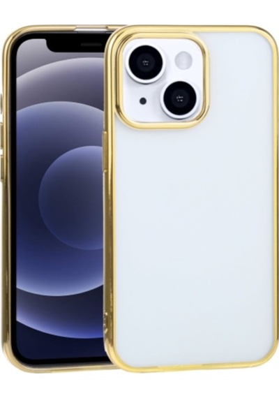 Apple Uyumlu iPhone 13 6.1Inç Lazer Kaplama Renkli Kenar Seffaf Kilif 514281123