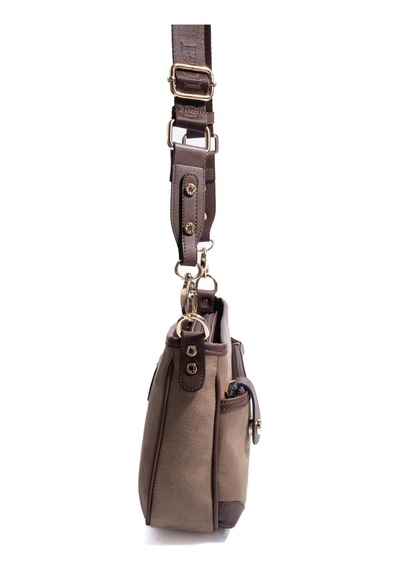 Silver Polo Sp1160 Kadın Çapraz Çanta Süet Vizon-kahve