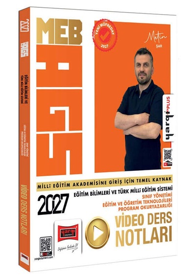 Yargı Yayınları 2027 Meb-ags Eğitim Bilimleri Ve Türk Milli Eğitim Sistemi Sınıf Yönetimi - Eğitim Ve Öğretim Teknolojileri Program Okuryazarlığı Video Ders Notları