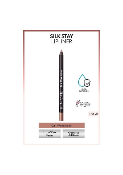 Note Silk Stay Lipliner 1,2gr. 02 Warm Nude 01