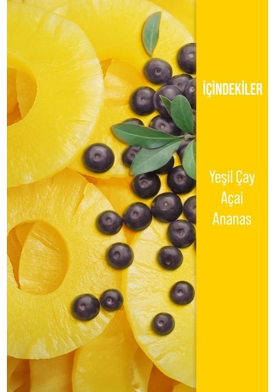 Herby Ice Tea Açai Ananas Soğuk Çay Şeker İlavesiz 24 x 250 ML
