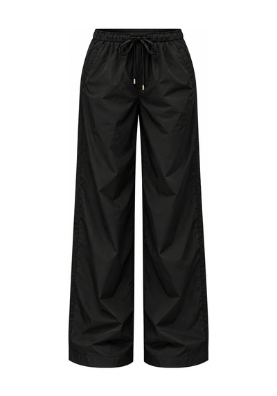 Laluvia Siyah Bomber Saten Pantolon - 2y9663 - 51229