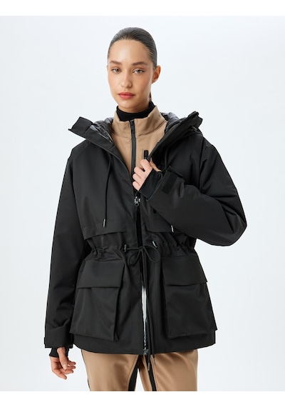 Koton Anorak Mont Kapüşonlu Fermuarlı Cep Detaylı Beli Bağcıklı Su Geçirmez Siyah 5wal00037ıw Siyah Koton Anorak Mont Kapüşonlu Fermuarlı Cep Detaylı Beli Bağcıklı Su Geçirmez Siyah 5wal00037ıw Siyah