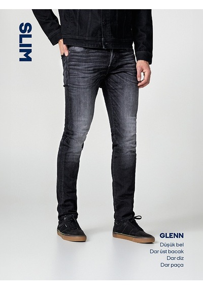 Jack & Jones Erkek Glenn 704 Slim Fit Jean Blue Denim