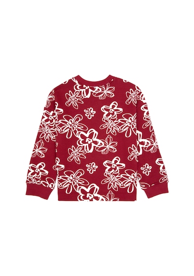 U.S. Polo Assn. Kız Çocuk Koyu Frambuaz Çiçek Desenli Bisiklet Yaka Sweatshirt 50317957-VR104 U.S. Polo Assn. Kız Çocuk Koyu Frambuaz Çiçek Desenli Bisiklet Yaka Sweatshirt 50317957-VR104