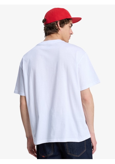 Quiksilver Quıksılver Dna Clıcker Erkek Bright White - Solid T-shırt Eqyzt08207-wbb0 Beyaz