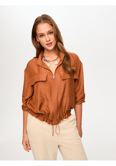 Faik Sönmez İnce Liyoselli Bomber Ceket S26bmb006 Us26bmb00688 Karamel