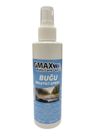 Buğu Önleyici Sprey 200ml Cam Yüzeyde Buğulanmayı Önleyen Koruyucu Tabaka Oluşturan Formül Gmax Gold Serisi Glz02005099