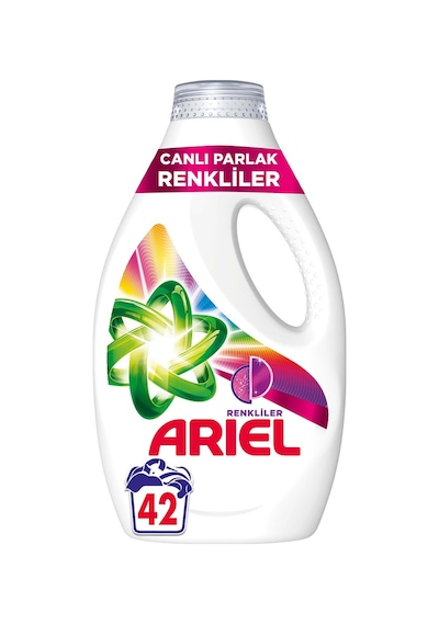 Ariel Canlı Parlak Renkliler Sıvı Çamaşır Deterjanı 42 Yıkama 6300 G