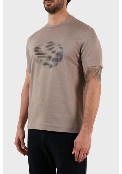 Emporio Armani  Erkek T Shirt 3R1TU1 1JSAZ 0144 TOPRAK Kahverengi