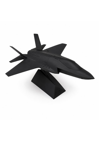 30 Cm Siyah Modern Jet Uçağı Dekoratif Masaüstü Biblo Teknolojik Tasarımlı Uçak Maketi Ofis Ve Oyun Odası Dekoru