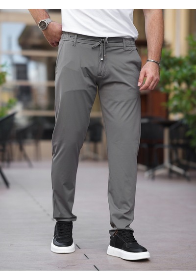 Ultra Hafif İnce Esnek Slim Fit Jogger Gri