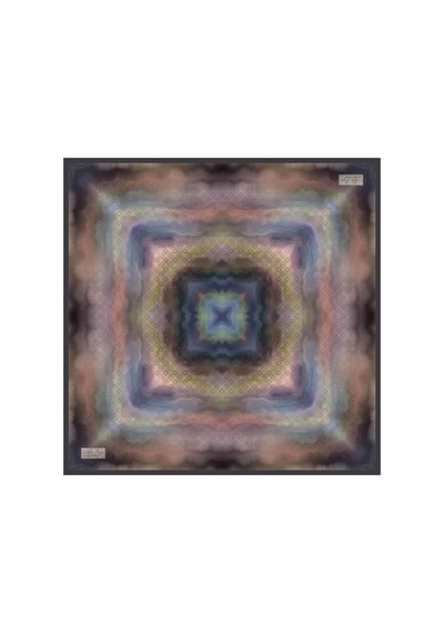 La Boutique Sura İpek Eşarp - Sonbahar-kış- 90 X 90 -asm2863 Siyah-mint
