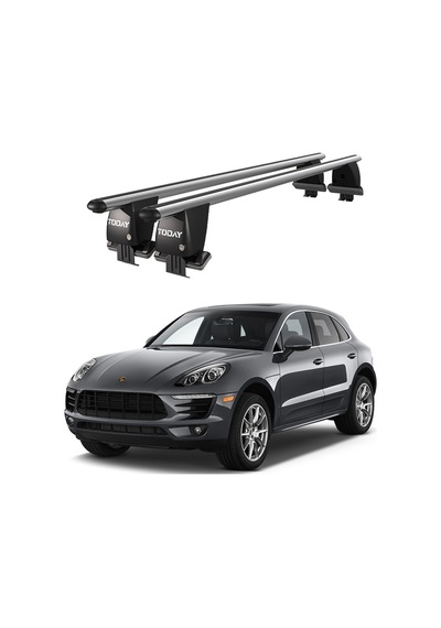 Royal Porsche Macan 2013 Ve Sonrası Uyumlu Gri Ara Atkı Port Bagaj Tavan Barı