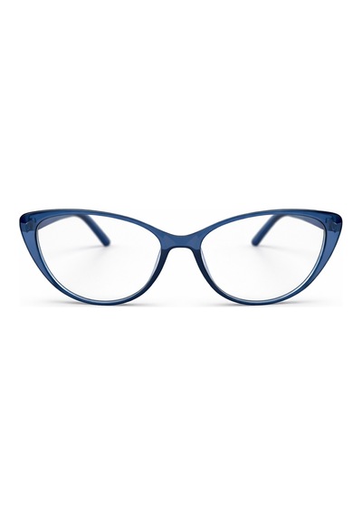 Azire Mavi Çerçeve Optik Uyumlu Vintage Retro Gözlük