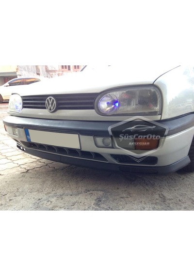 Vw Golf 3 1991-1998 Uyumlu Üniversal Laguna Lip Esnek Ön Lip 2 Parça Tampon Altı Dil Karlık Ön Ek 00 Şüscaroto Aksesuar